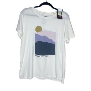 bass outdoors short sleeve mountain scape t shirt